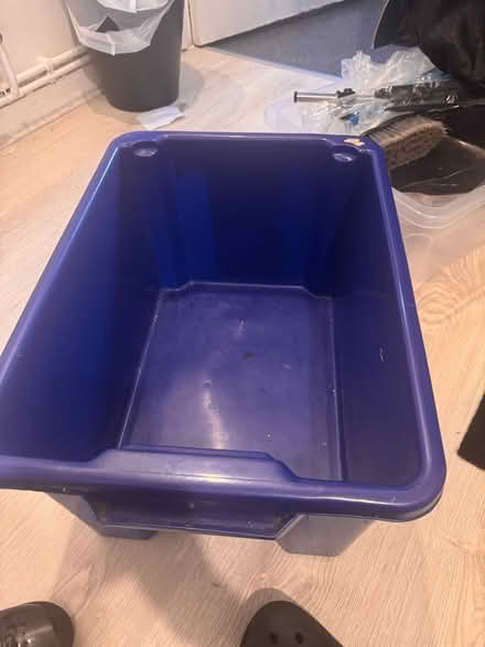 Photo of free Blue storage box (Plaistow) #2