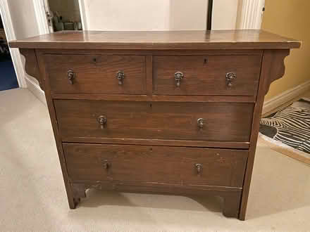 Photo of free Vintage oak chest of drawers (West Watford WD18) #1