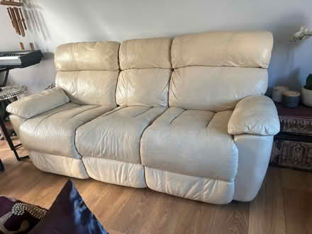 Photo of free Recliner sofa. 3 seater + 2seater from furniture village (Downley HP13) #2