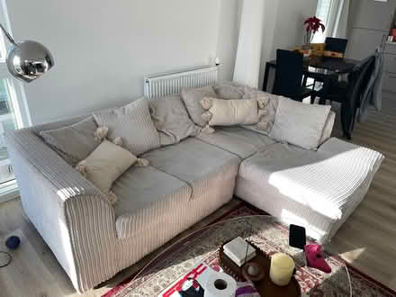 Photo of free L shaped three seater couch (Nine Elms SW11) #1