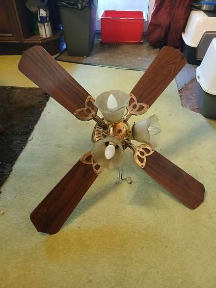 Photo of free Ceiling light with reversible fan (Blakenall WS3) #2
