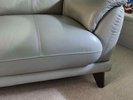 Photo of free 2 seater sofa, single recliner & poof stool (Buntingford SG9) #4