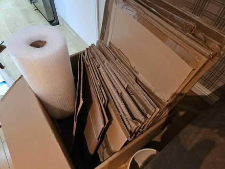 Photo of free Cardboard boxes and bubble wrap (Glenmavis ML6) #1