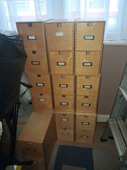 Photo of free Ikea wooden storage boxes (Streatham SW16) #1