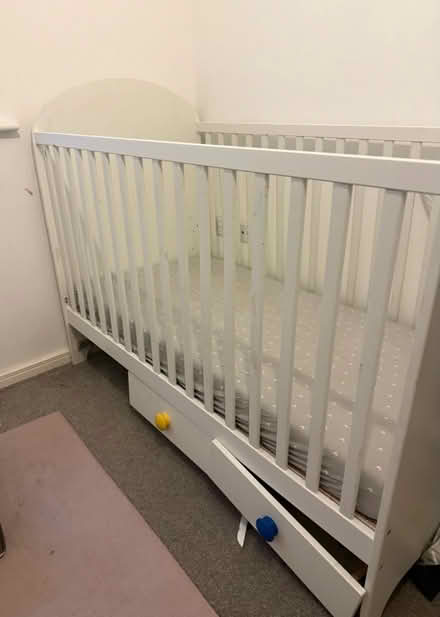 Photo of free Baby cot and mattress (Catherine Cross WS10) #2
