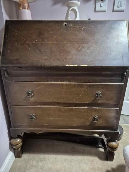 Photo of free Good solid wood Bureau Desk (RG2 Shinfield) #1