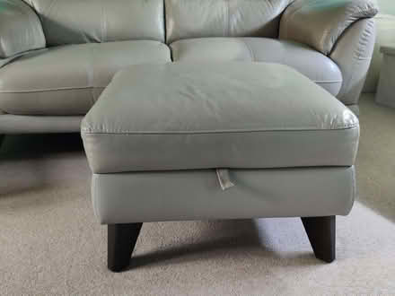 Photo of free 2 seater sofa, single recliner & poof stool (Buntingford SG9) #2