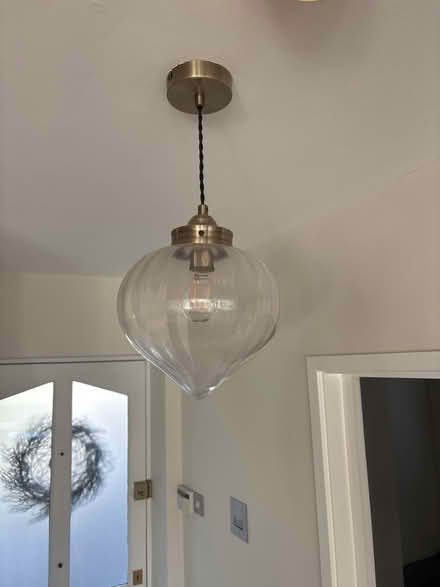 Photo of free Dunelm Rio Voyager Ribbed Glass Pendant Light (Berkhamsted HP4) #1