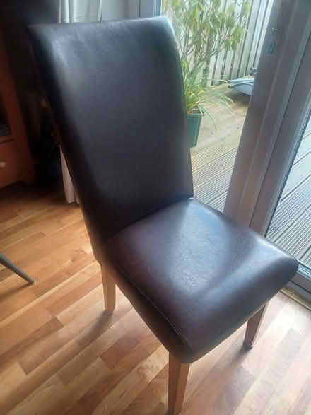 Photo of free 4 Chocolate Brown Dining Chairs (Castletroy, Limerick) #1