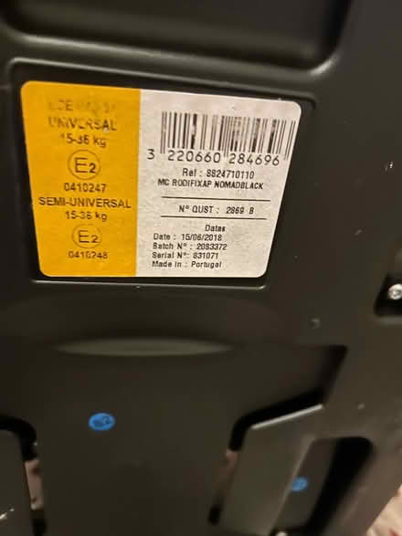 Photo of free Maxi Cosi Car Seat (Sandridge AL4) #3