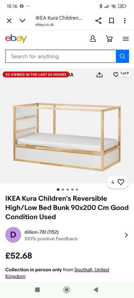 Photo of free IKEA KURA bunk bed (Manchester M19) #3