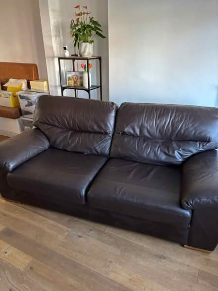 Photo of free M&S Real Leather 2 seater sofa (Cosby) #3