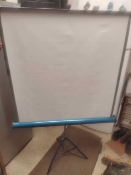 Photo of free Projector Screen. On stand (Gidea Park RM2) #1