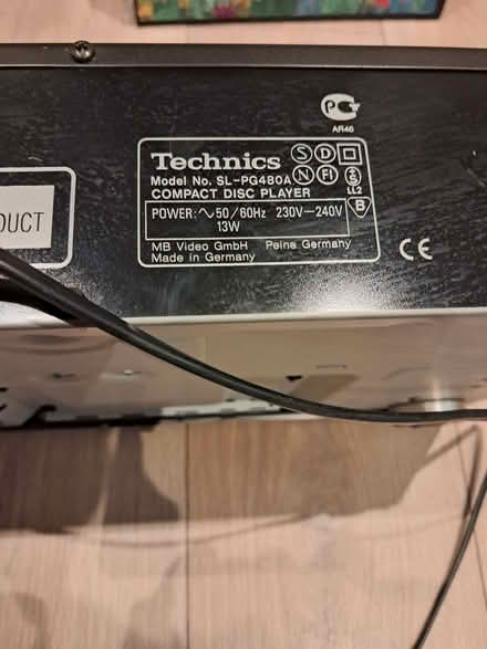 Photo of free Technics CImpact Disc Player not working (Walthamstow Village E17) #2
