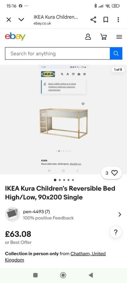 Photo of free IKEA KURA bunk bed (Manchester M19) #4