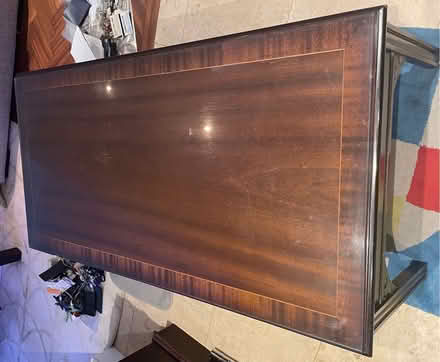 Photo of free Coffee table with glass top and 6 drawers (South Kensington SW7) #3