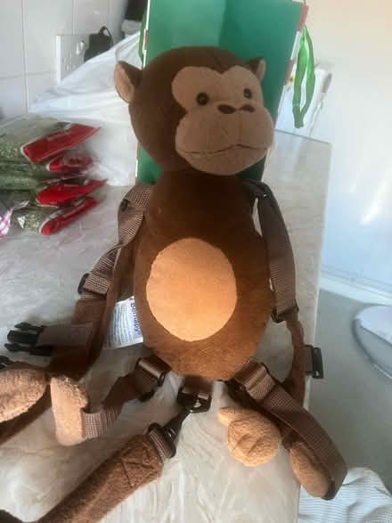 Photo of free New Childrens monkey tail backpack for toddler (Somers Town NW1) #1