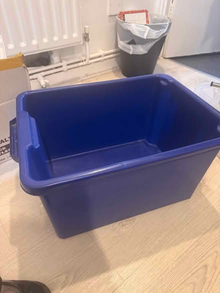 Photo of free Blue storage box (Plaistow) #1