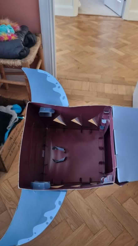 Photo of free Kids cardboard shark head (Letchworth Garden City) #3