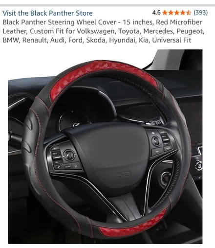 Photo of free 15” Steering Wheel Cover (Wareham BH20) #1