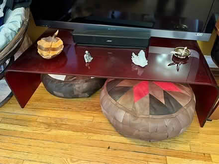 Photo of free Glass coffee table (Danforth and Greenwood) #1