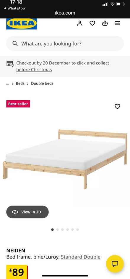 Photo of free double bed frame with mattress (Granton, Edinburgh EH5) #1