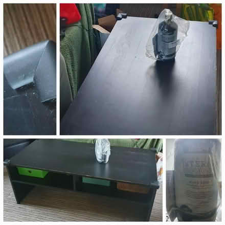 Photo of free Black Wood Coffee Table (Annfield Plain Stanley DH9) #1