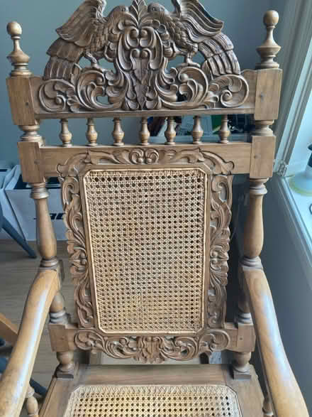 Photo of free Antique Wooden Rocking Chair (Marsfield) #3