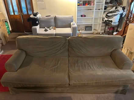 Photo of free Brown IKEA Sofa (Pallet Hill CA11) #1