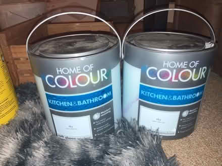 Photo of free Blue kitchen and bathroom paint (Twerton) #1