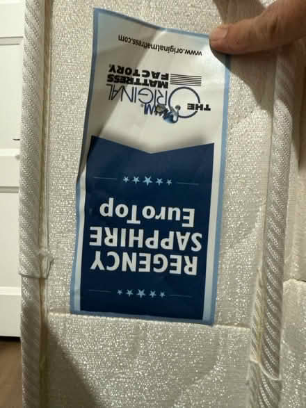 Photo of free Queen mattress, boxspring, bedframe (Near Lake Resort Dr) #1