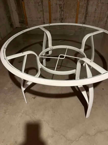 Photo of free Outdoor Table White metal (Marshfield) #2