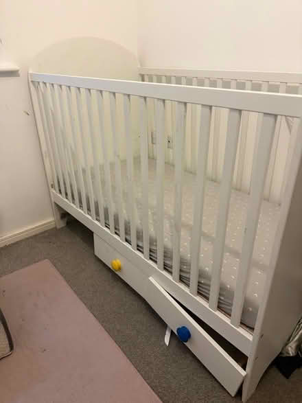 Photo of free Baby cot and mattress (Catherine Cross WS10) #1