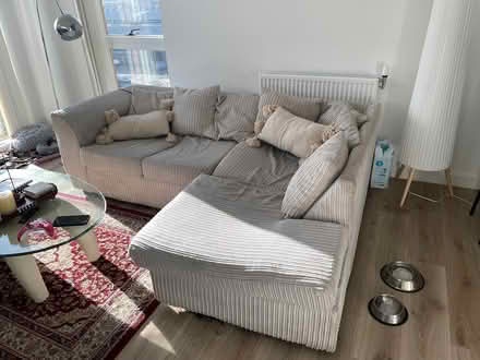 Photo of free L shaped three seater couch (Nine Elms SW11) #2