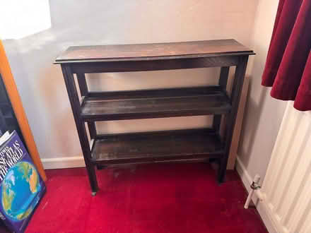 Photo of free Book case, brown wood (oak?), sturdy (Frogmore GU17) #1