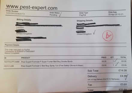 Photo of free pest expert formula - unused in box (NW10) #3