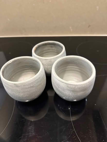 Photo of free 3 x The Little Botanical grey concrete pots (Woodford SK7) #1