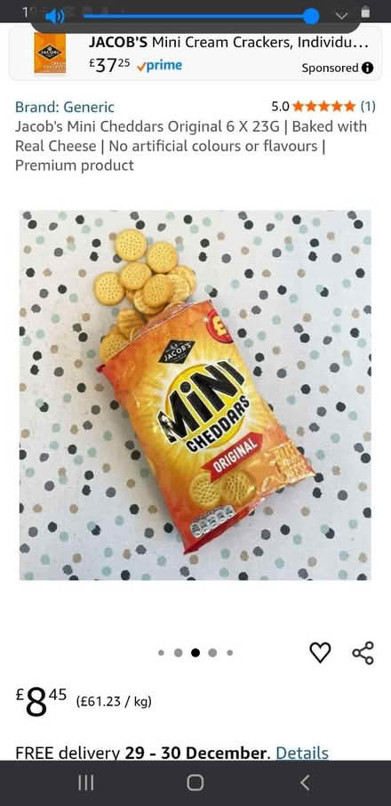 Photo of free Jacob chips or biscuits (Smallheath B10) #1