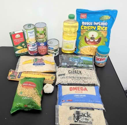 Photo of free Rice, veggies, oil, beans, can food (11415) #1