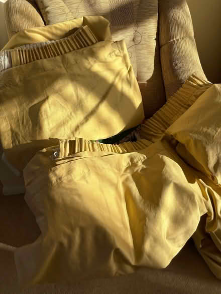 Photo of free Gold colour curtains. (Bexleyheath DA6) #2