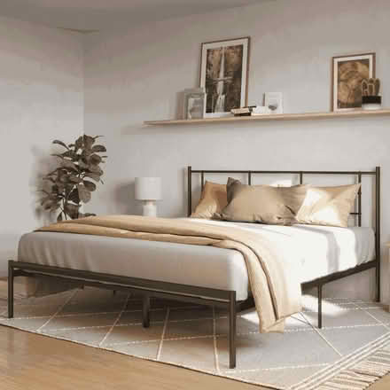 Photo of free Small Double Metal Bed Frame (Newham E6 1) #1