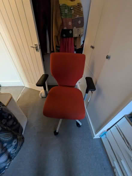 Photo of free Orange office chair (Woodseats S8) #1