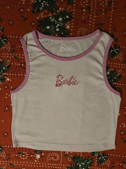 Photo of free White & Pink Barbie Tank (XL) (West 7th) #1