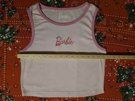 Photo of free White & Pink Barbie Tank (XL) (West 7th) #3