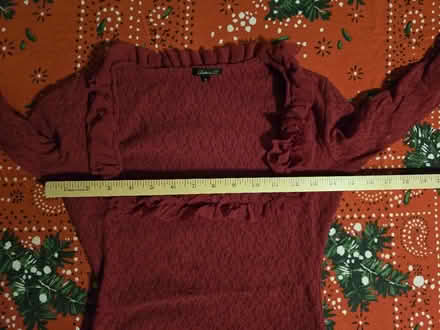 Photo of free Lacy Red Ruffle Blouse (Small) (West 7th) #4