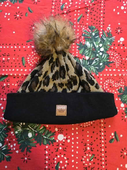 Photo of free Leopard Hat w/ Pom Pom (West 7th) #2