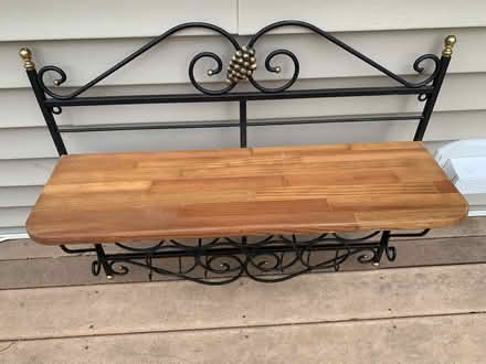 Photo of free Wine Rack with shelf (Stoughton) #2