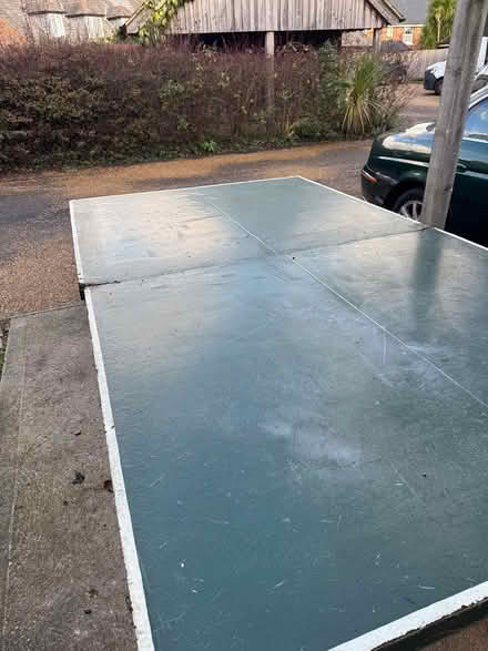 Photo of free Wooden full size table tennis table (Throop) #3