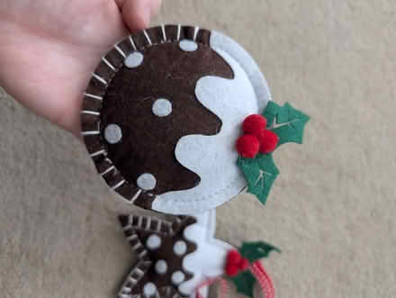 Photo of free Christmas pudding felt decorations (Cranham Gate GL3) #3
