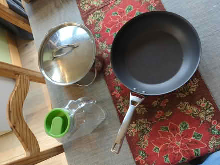 Photo of free Stockpot, saucepan & glass pitcher (CT1) #1